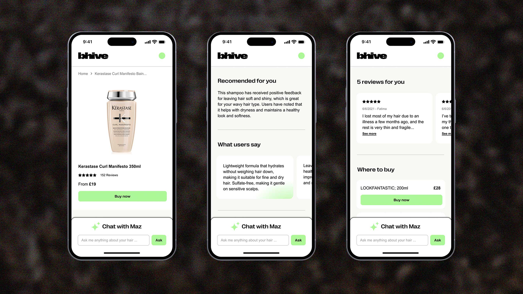 Recommended product detail