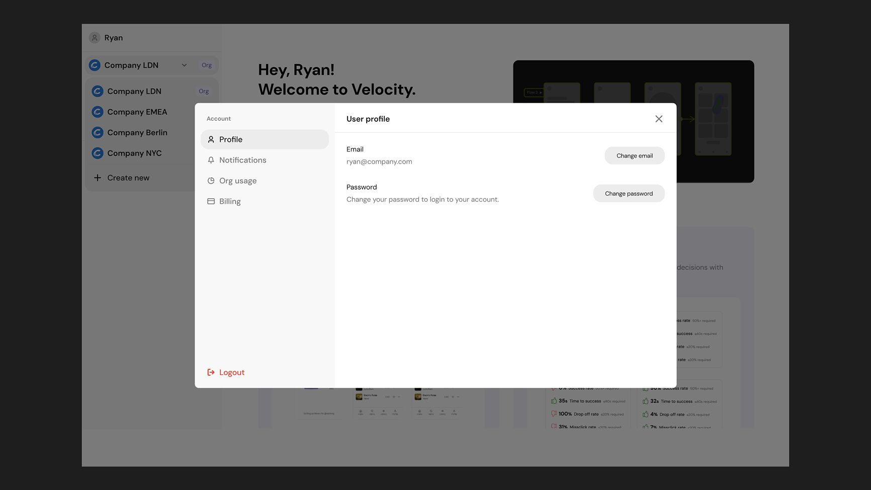 User profile
